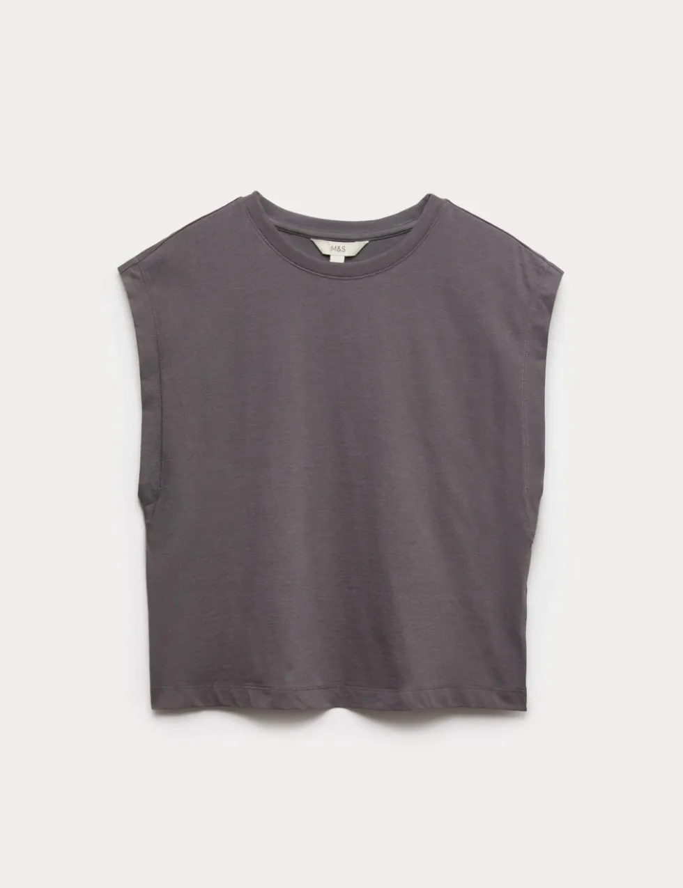 Pure Cotton Cap Sleeve T-Shirt
