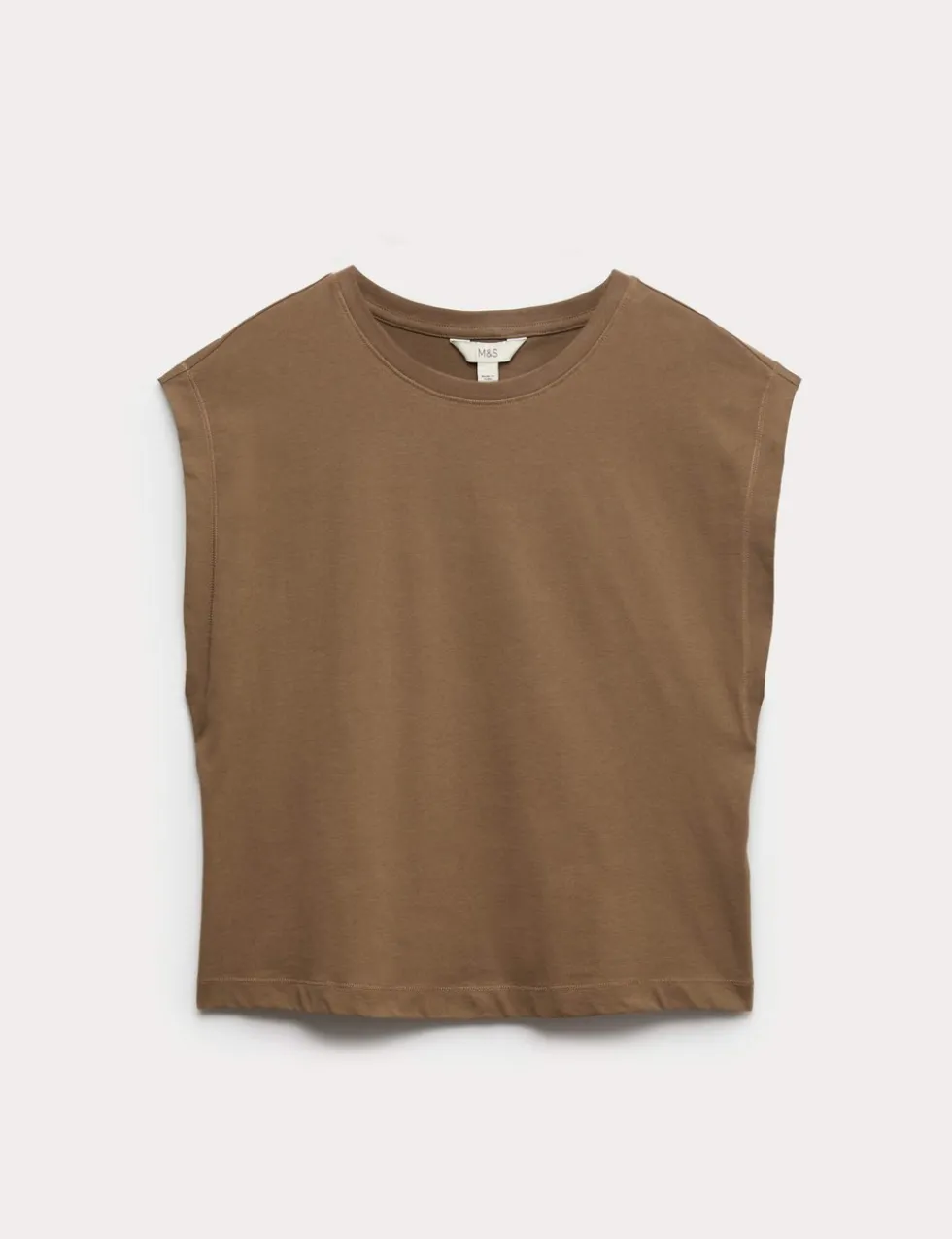 Pure Cotton Cap Sleeve T-Shirt