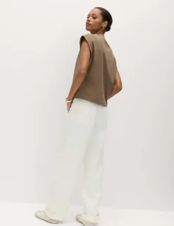 Pure Cotton Cap Sleeve T-Shirt