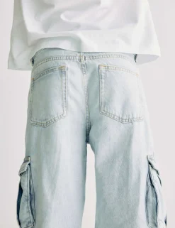 Pure Cotton Cargo Jeans (6-16 Yrs)