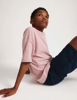 Pure Cotton Cargo Shorts (6-16 Yrs)