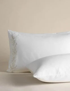 Pure Cotton Celandine Embroidered Bedding Set