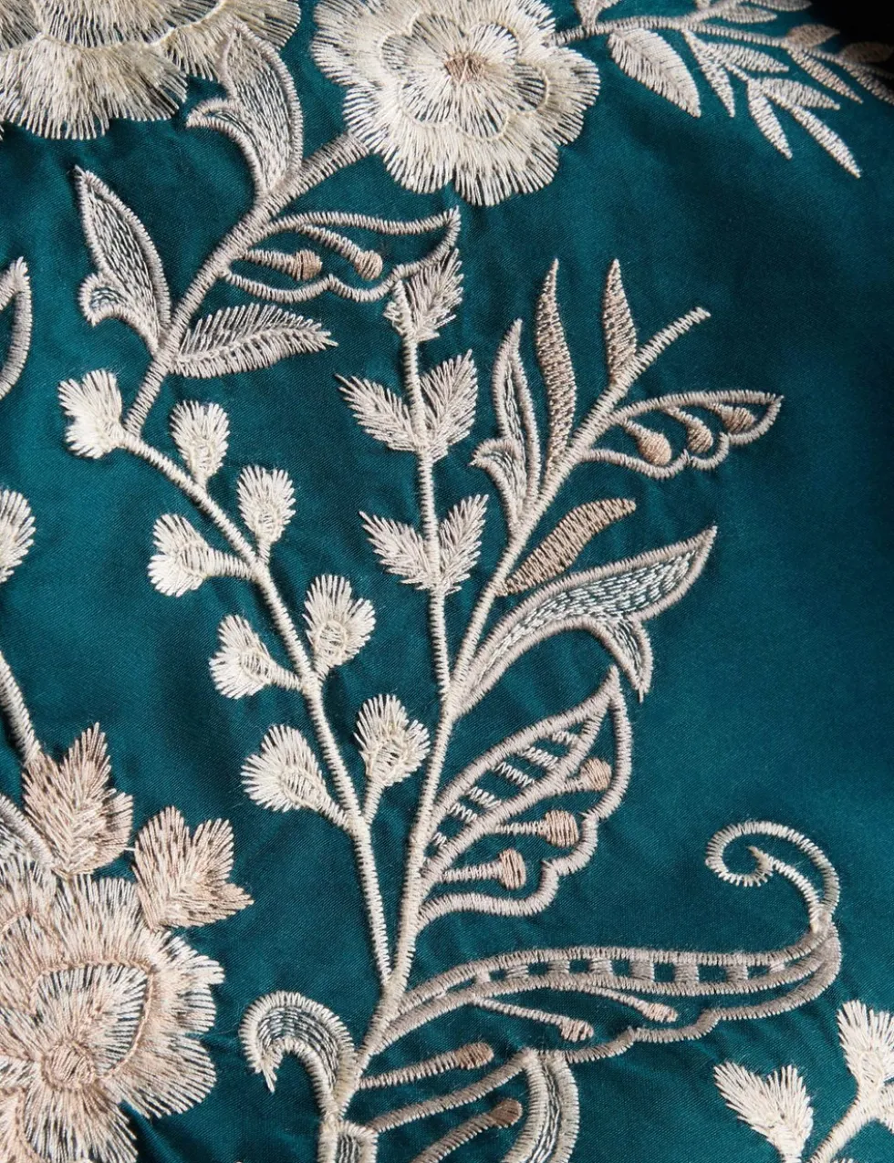 Pure Cotton Celandine Embroidered Bedding Set