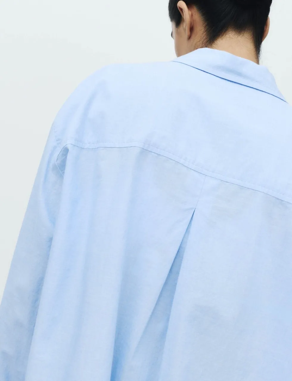 Pure Cotton Chambray Collared Nightshirt