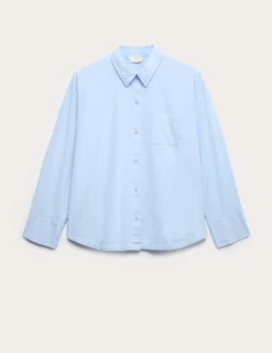 Pure Cotton Chambray Lounge Shirt