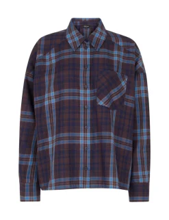 Pure Cotton Checked Collared Shirt