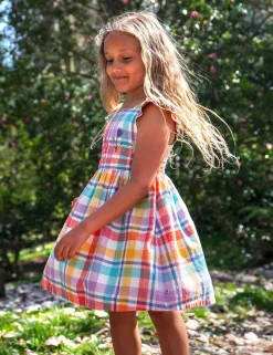 Pure Cotton Checked Dress (2-10 Yrs)