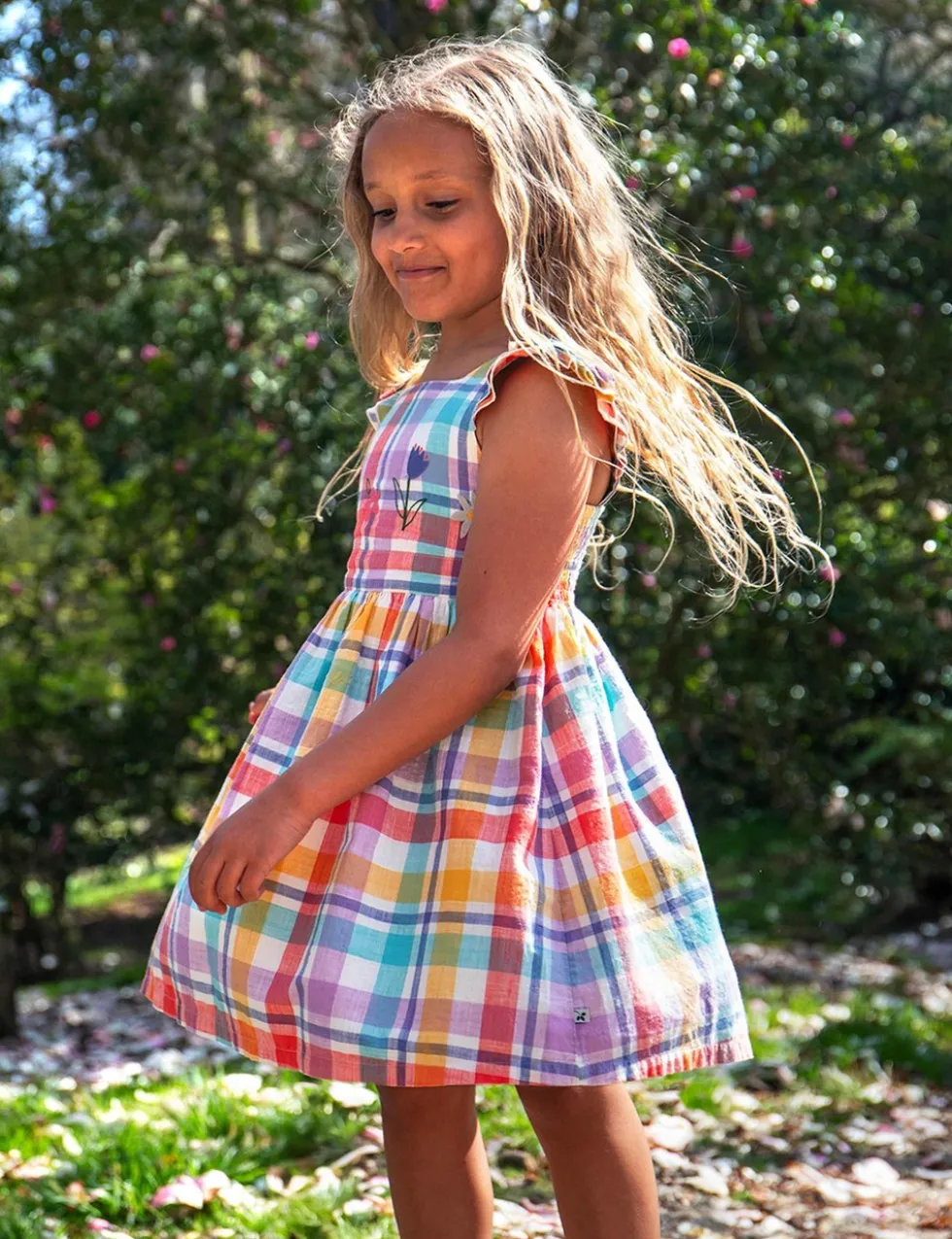 Pure Cotton Checked Dress (2-10 Yrs)