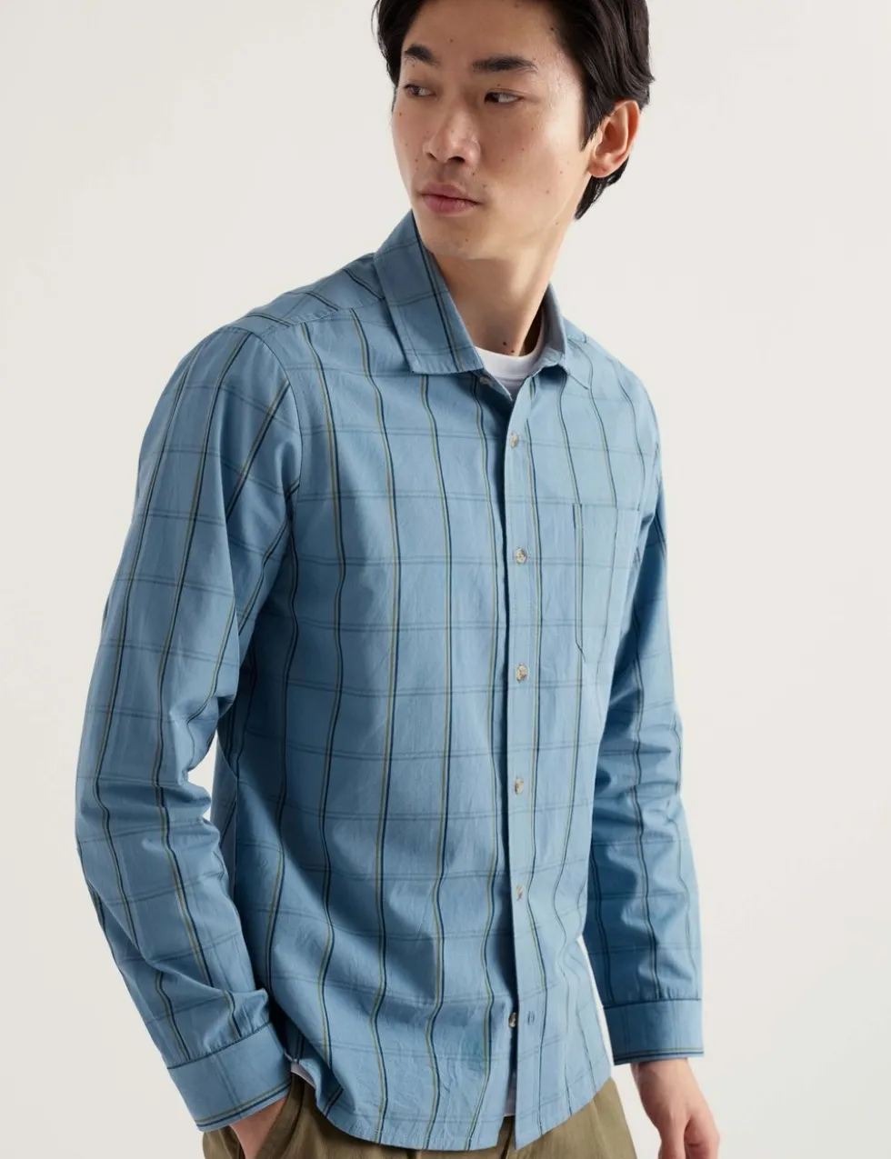Pure Cotton Checked Overshirt