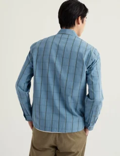 Pure Cotton Checked Overshirt
