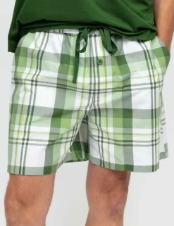 Pure Cotton Checked Pyjama Shorts