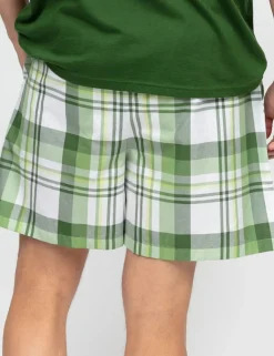 Pure Cotton Checked Pyjama Shorts