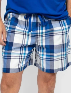 Pure Cotton Checked Pyjama Shorts