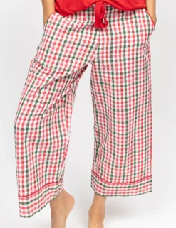 Pure Cotton Checked Pyjama Bottoms