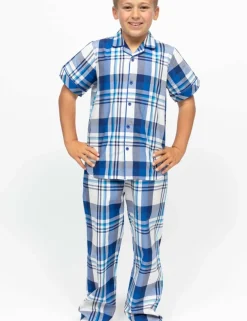 Pure Cotton Checked Pyjamas (2-13 Yrs)