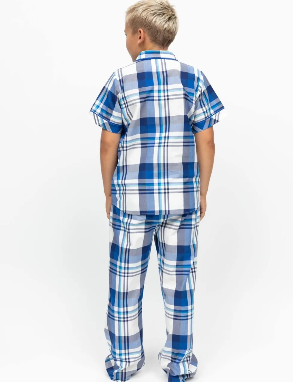 Pure Cotton Checked Pyjamas (2-13 Yrs)