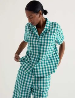 Pure Cotton Checked Pyjama Set
