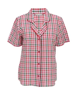 Pure Cotton Checked Pyjama Top