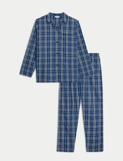 Pure Cotton Checked Pyjama Set