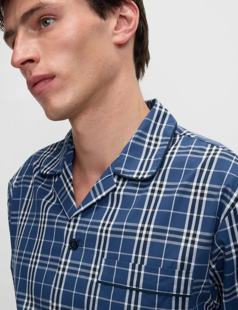Pure Cotton Checked Pyjama Set