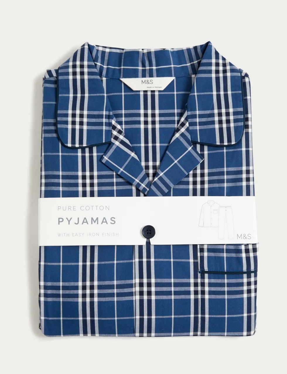 Pure Cotton Checked Pyjama Set