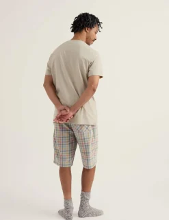Pure Cotton Checked Pyjama Set