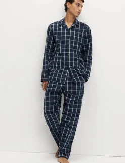 Pure Cotton Checked Pyjama Set