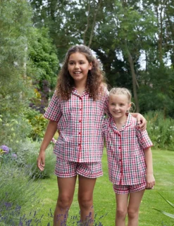 Pure Cotton Checked Pyjamas (2-13 Yrs)