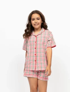 Pure Cotton Checked Pyjamas (2-13 Yrs)