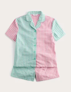 Pure Cotton Checked Pyjamas (6-16 Yrs)