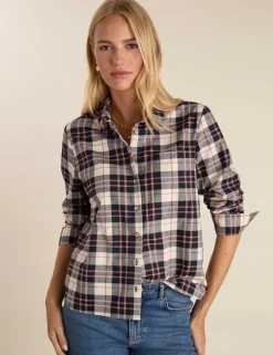 Pure Cotton Checked Relaxed Shirt