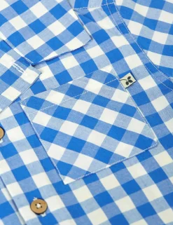 Pure Cotton Checked Sun Shirt (2-10 Yrs)