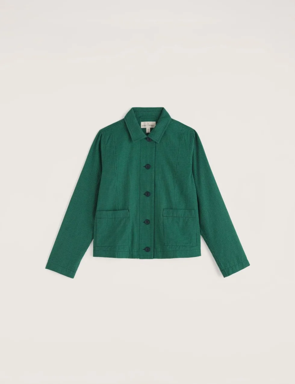 Pure Cotton Checked Utility Jacket