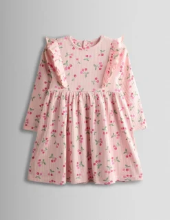 Pure Cotton Cherry Print Dress (6 Mths-7 Yrs)