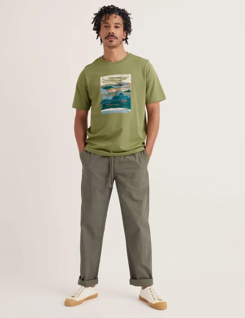 Pure Cotton Coastal Graphic T-Shirt