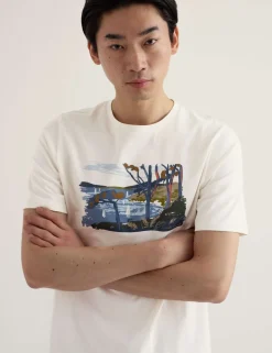 Pure Cotton Coastal Graphic T-Shirt