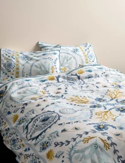Pure Cotton Coastal Suzani Bedding Set