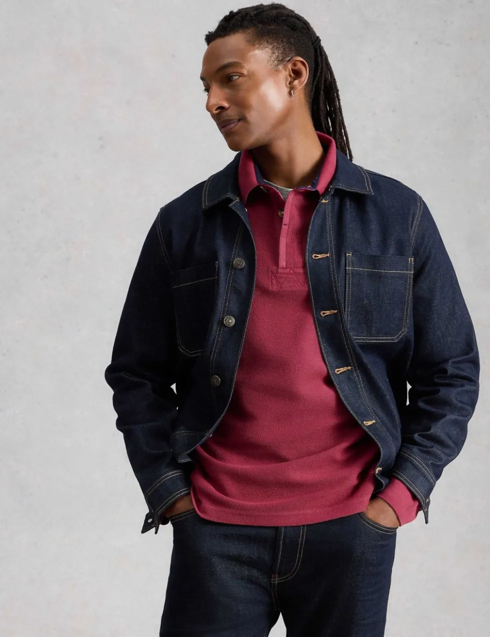Pure Cotton Collar Sweatshirt