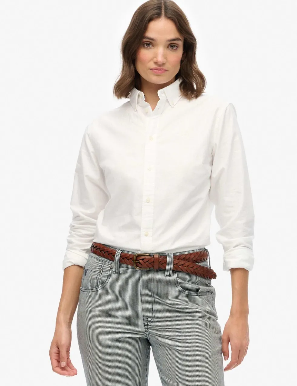 Pure Cotton Collared Button Through Shirt