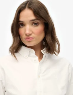 Pure Cotton Collared Button Through Shirt