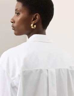 Pure Cotton Collared Relaxed Shirt