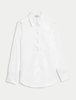Pure Cotton Collared Relaxed Shirt