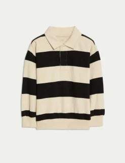 Pure Cotton Collared Rugby Sweatshirt (2-8 Yrs)