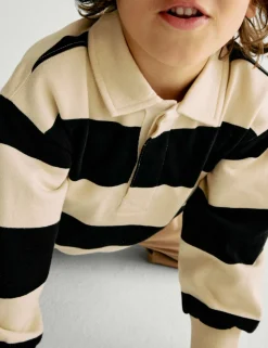 Pure Cotton Collared Rugby Sweatshirt (2-8 Yrs)