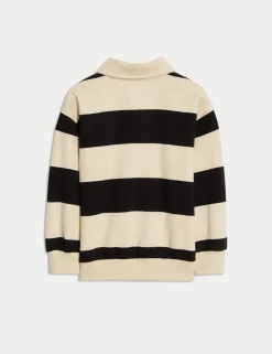 Pure Cotton Collared Rugby Sweatshirt (2-8 Yrs)
