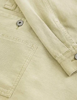 Pure Cotton Collared Shacket