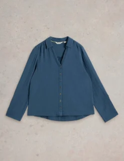 Pure Cotton Collared Shirt