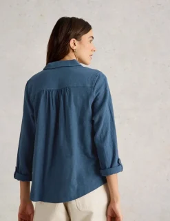 Pure Cotton Collared Shirt