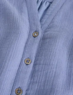 Pure Cotton Collared Shirt