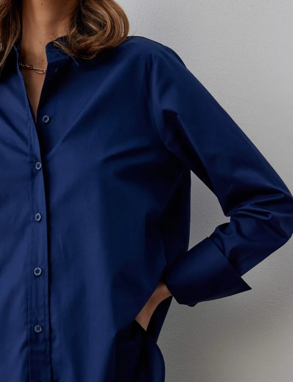 Pure Cotton Collared Shirt
